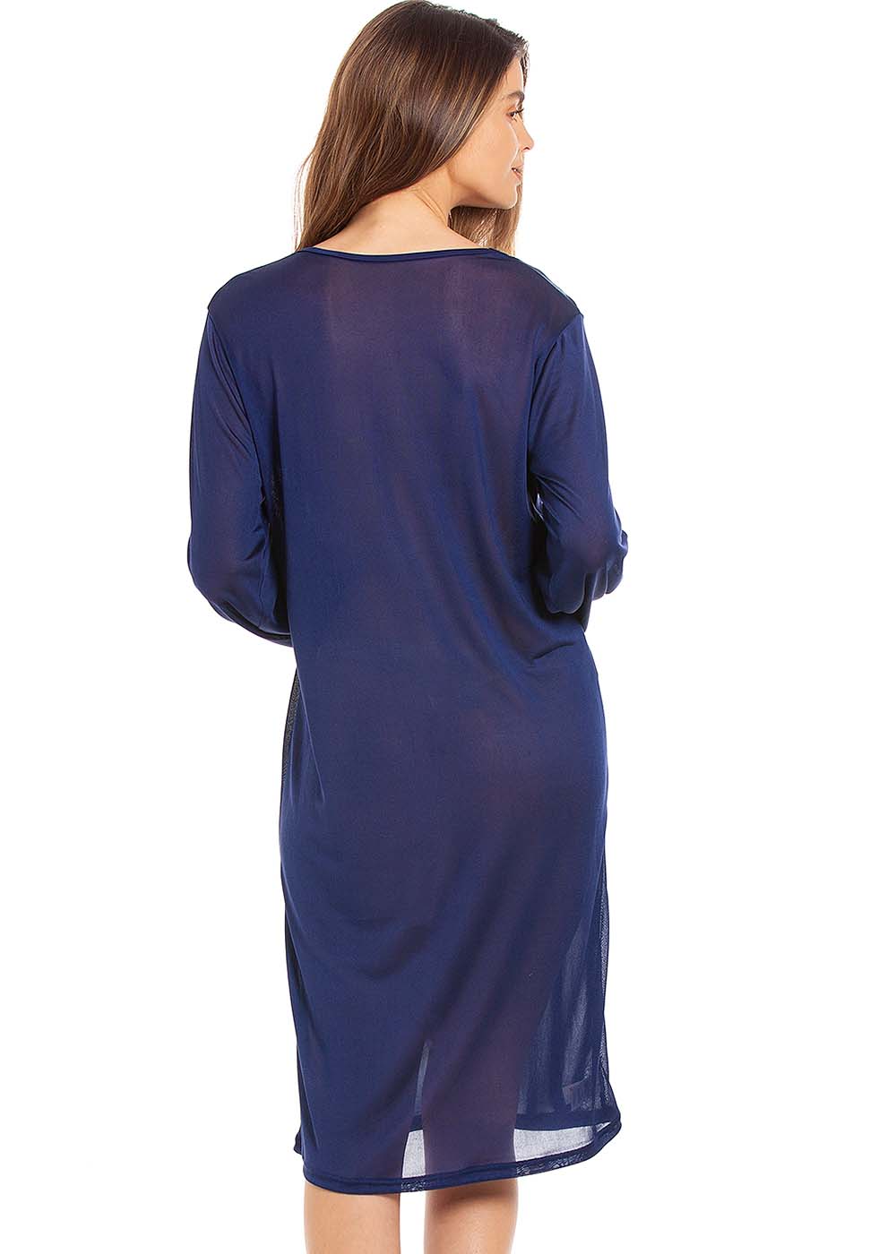 Silk Long Sleeve Nightshirt